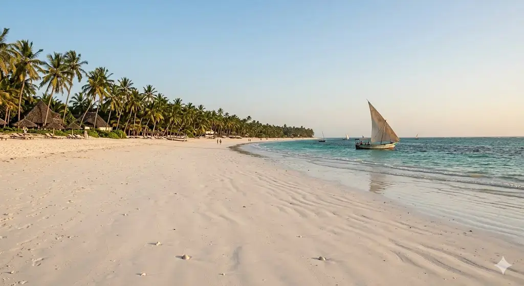 Diani Beach — White sand. Indian Ocean. The other half of Kenya.